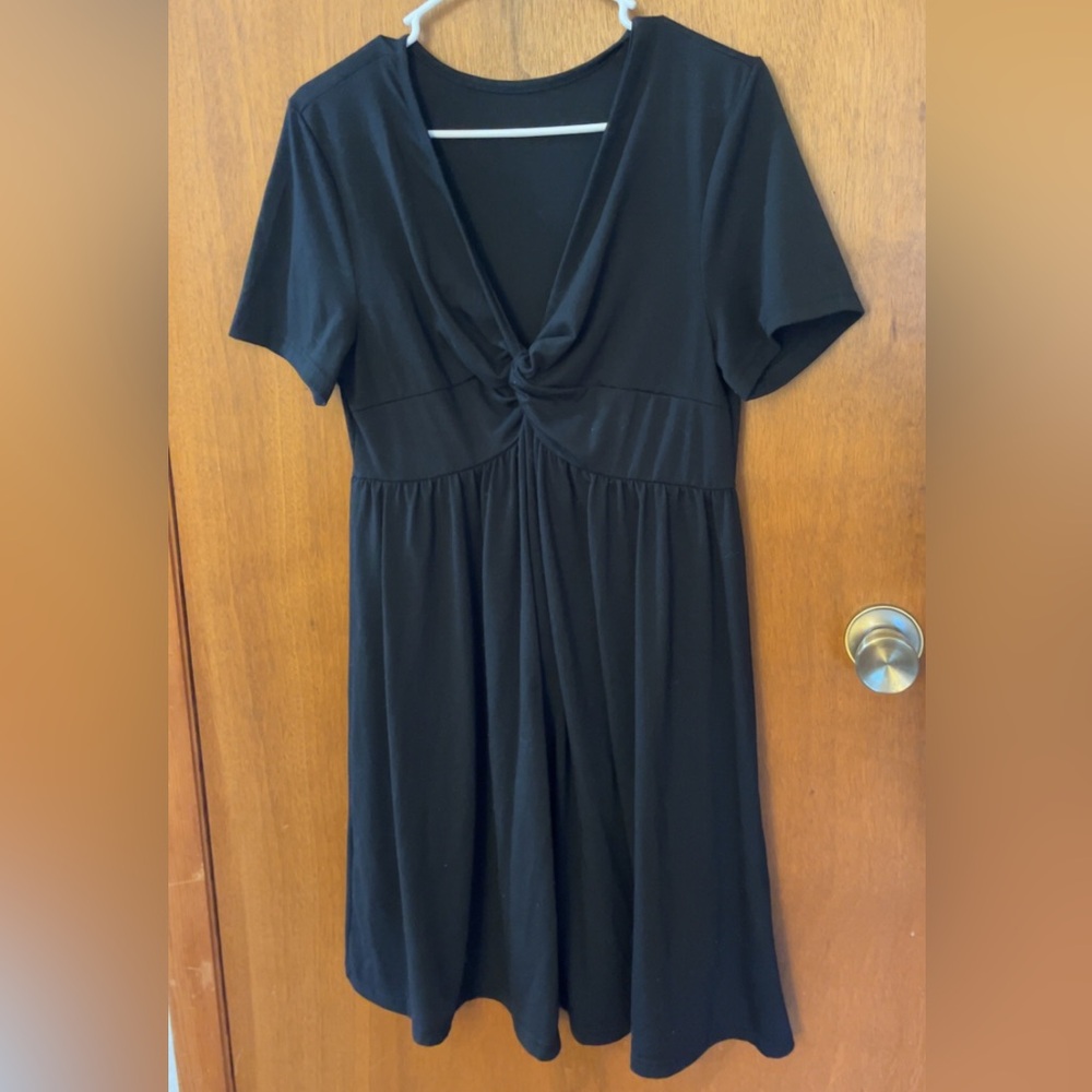 SHEIN Curve Elegant Black Dress